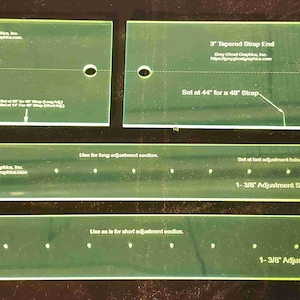 Guitar Strap Template -V Tapered