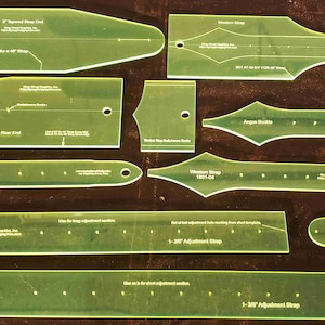 Guitar Strap Template -  Western and V Tapered Styles