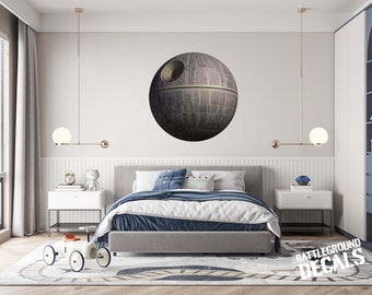 Death Star  - Full Color Printed Wall Graphics - Distant Galaxy Wall Decal