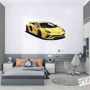 Lambo Wall Decal - Full Color Printed Wall Decal - Custom colors