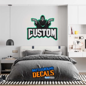 Personalized Gamer Name Wall Graphic - Grim Reaper