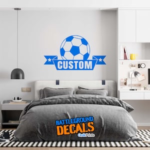 Soccer Ball with Name - Personalized Vinyl Decal
