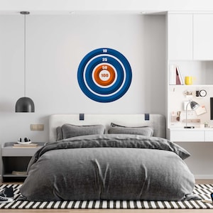 3D Foam Dart Target Wall Decal - Full Color Printed Wall Graphics