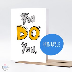 Tarjeta de felicitación imprimible de cita motivacional, tarjeta de felicitación general, ilustraciones de citas