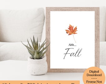 Autumn Wall Art | Fall Leaves Decor PRINTABLE | Fall Prints | Autumn Leaves Art Print | Autumn Printable | Printable Wall Art | Fall Gifts