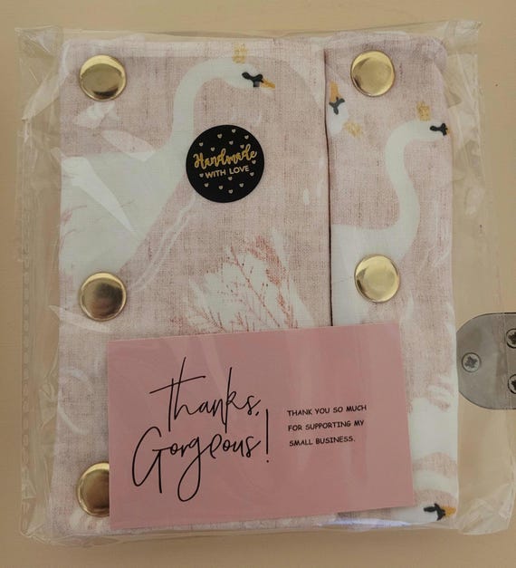 Blush Pink Swan Drool Pads to Fit Artipoppe Baby Carrier, Drool