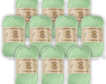 Juego de lanas "Water Green 9023" de Yonkey Monkey (paquete de 10)