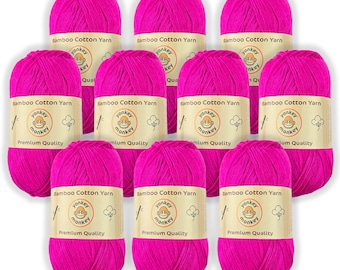 Juego de lanas "Light Rose 9021" de Yonkey Monkey (paquete de 10)