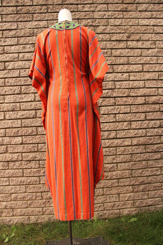 Red Orange Kaftan With Pants