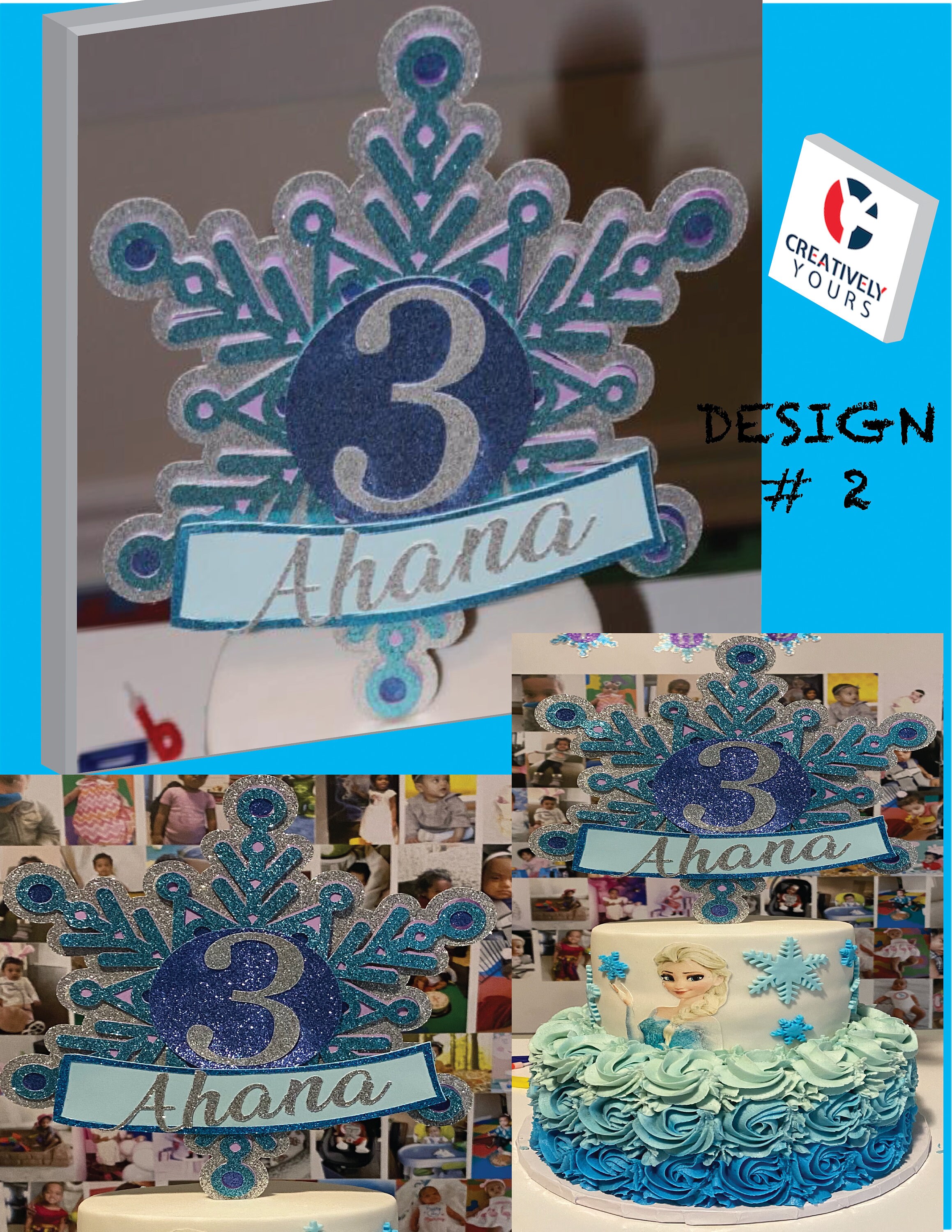 3D Toppers Custom Cake Topper Birthday Cake Topper Name | Etsy