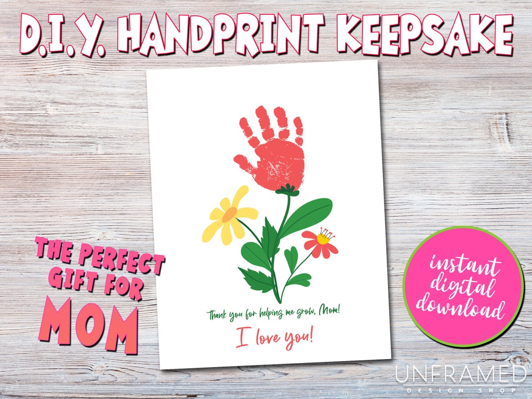 Thank You for Helping Me Grow! the EASIEST Handprint Keepsake Art Gift ...