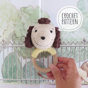 Crochet Baby Rattle _ Puppy (Pattern + Pictorial)