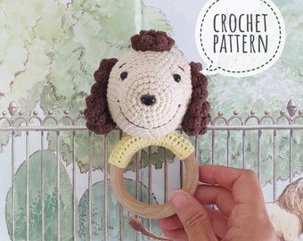 Crochet Baby Rattle _ Puppy (Pattern + Pictorial)