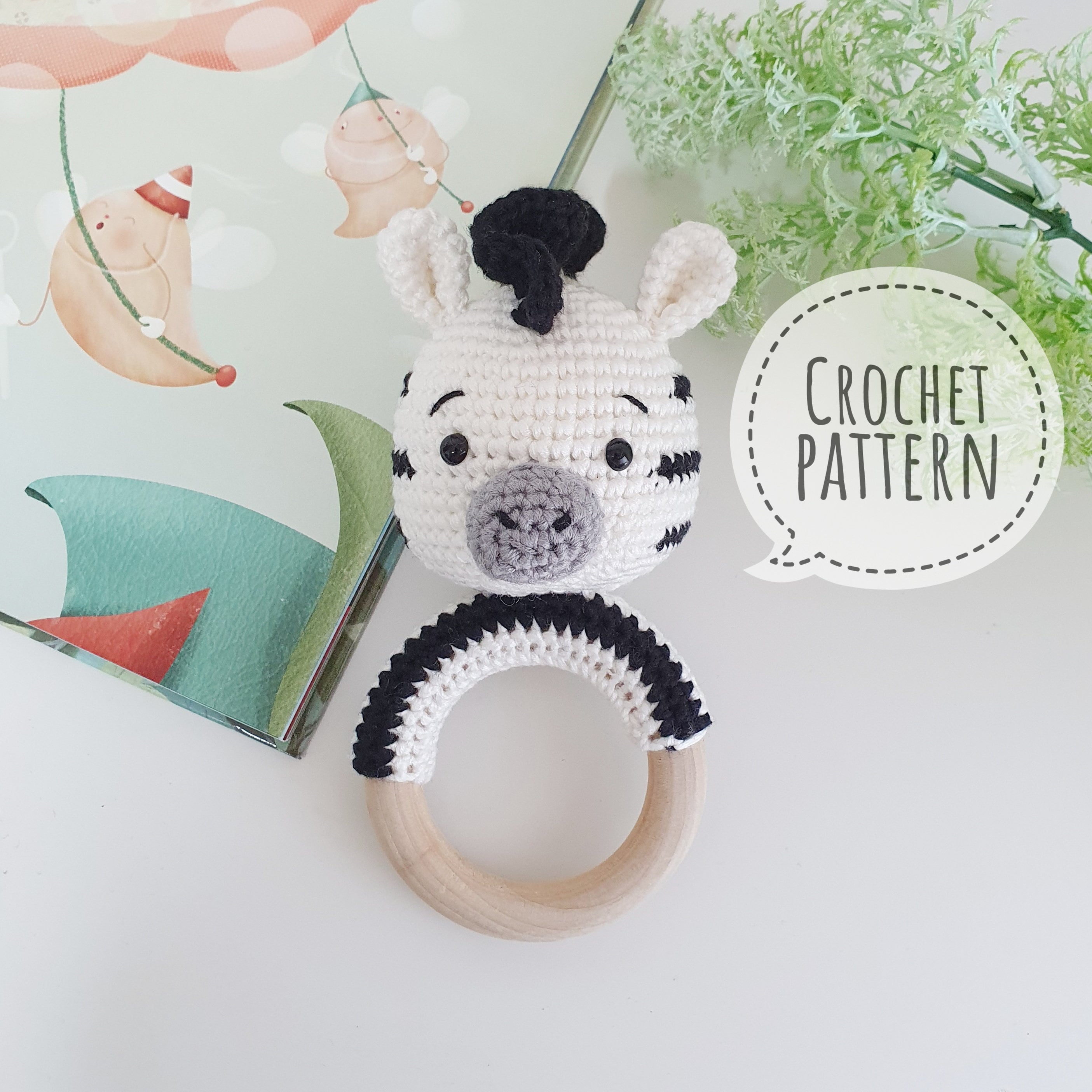 Crochet Baby Rattle _ Zebra (pattern + Pictorial) - Etsy