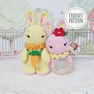 Crochet Baby Doll+Rattle_Bunny (Pattern + Pictorial)