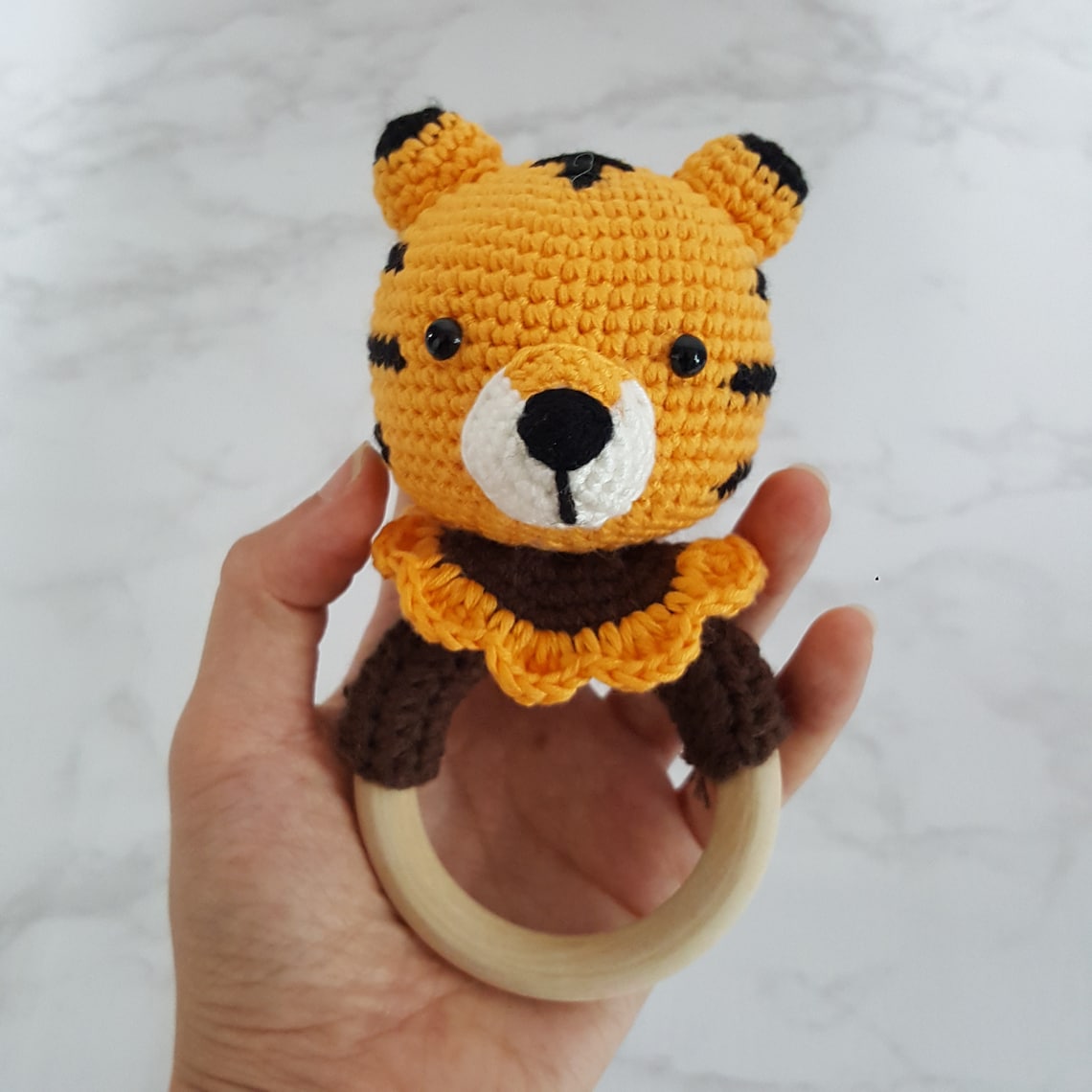 Crochet Baby Rattle, Plush Toy _ Tiger (pattern + Pictorial) - Etsy
