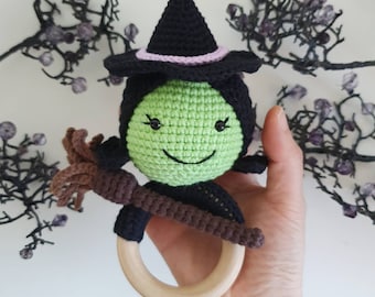 Crochet Bébé Rattle_Cute Sorcière