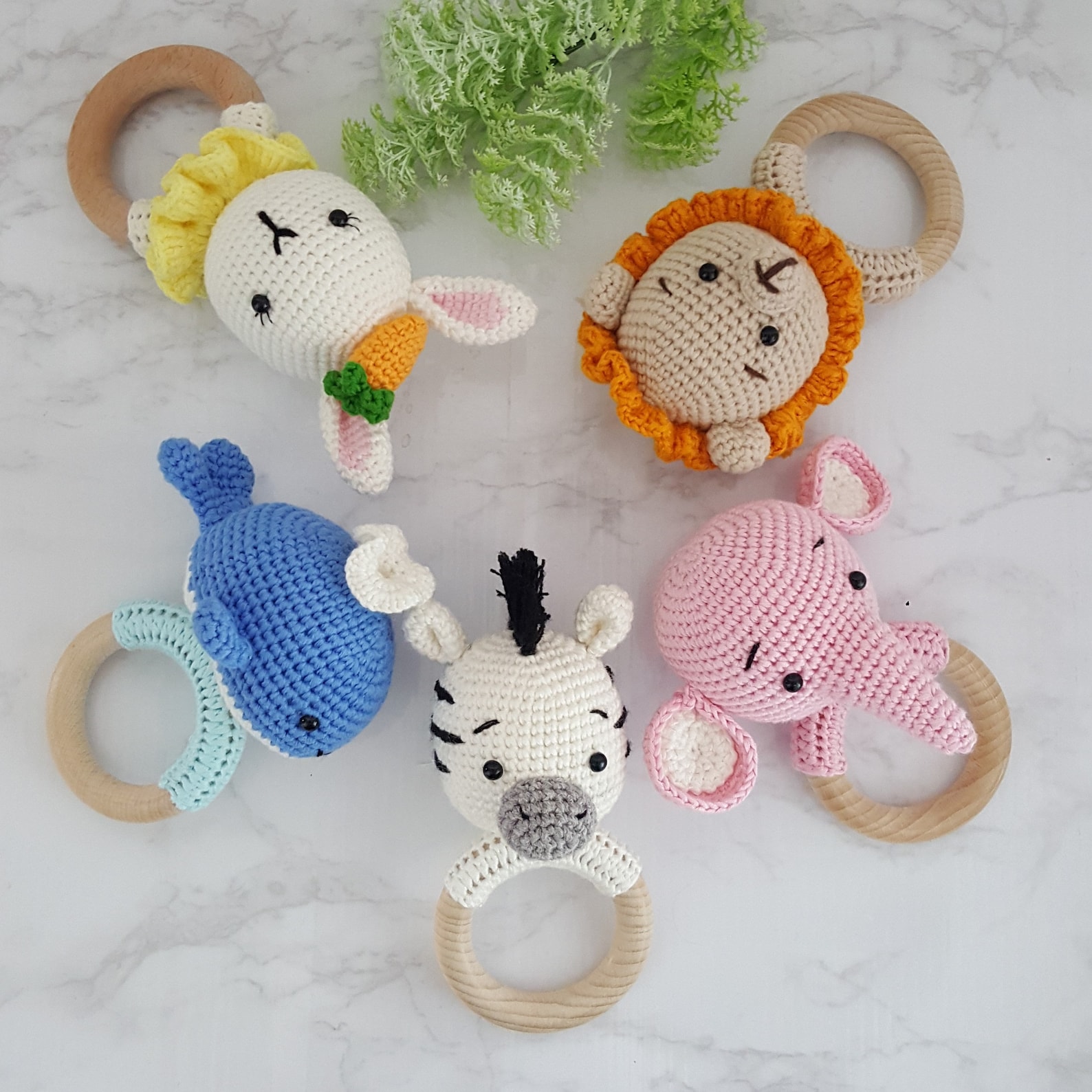 Crochet Baby Rattle _ Animal Set (pattern + Pictorial) - Etsy