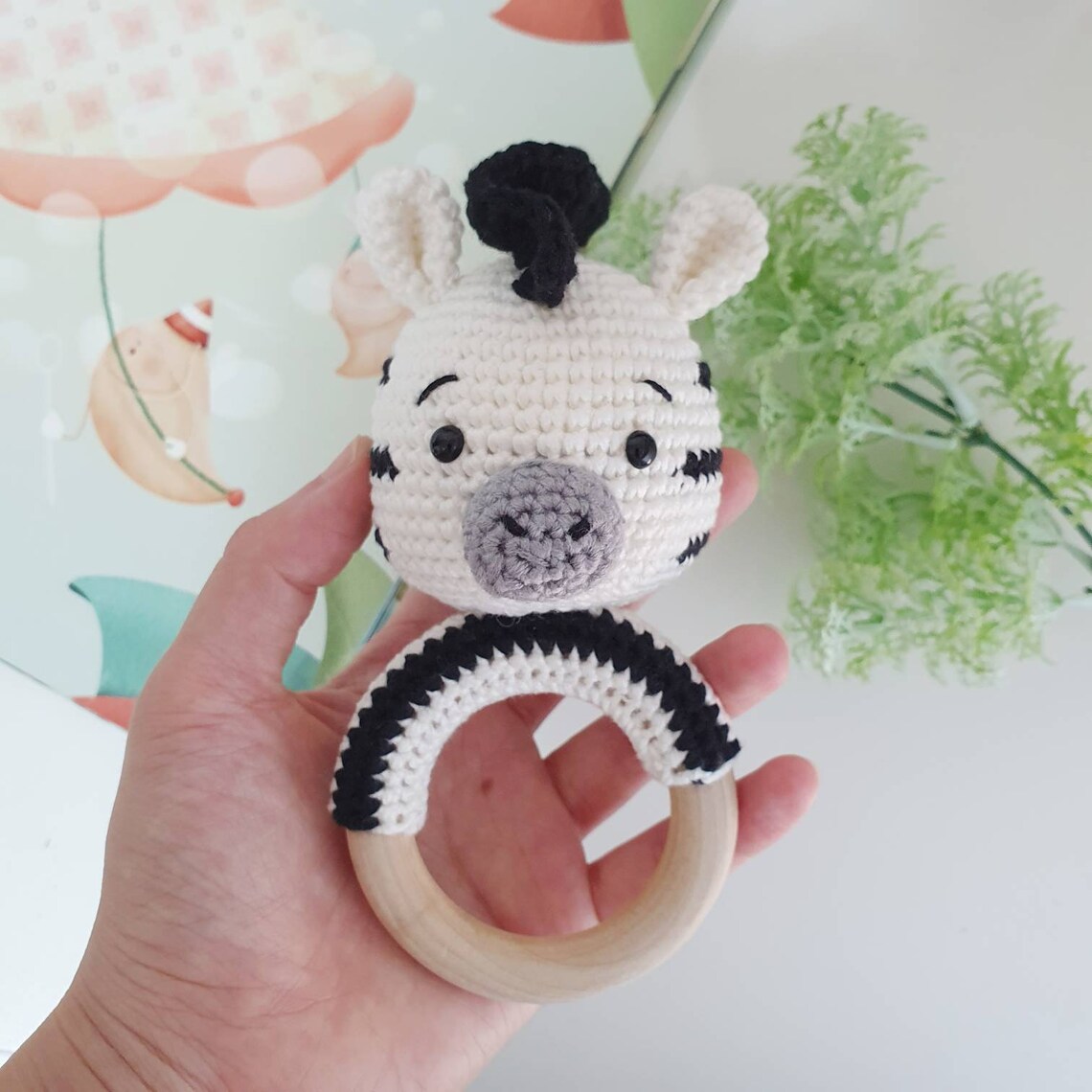 Crochet Baby Rattle _ Zebra (pattern + Pictorial) - Etsy