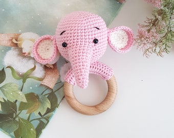 Crochet Baby Rattle _ Elephant (Pattern + Pictorial)