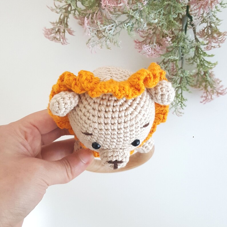 Crochet Baby Rattle _ Lion pattern Pictorial Etsy