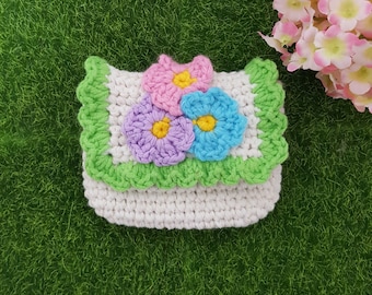 Crochet Wallet, Purse_ Flower (Pattern + Pictorial)