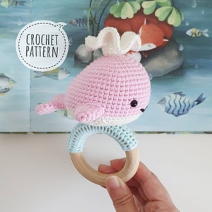 Crochet Baby Rattle _ Dolphin (Pattern + Pictorial)