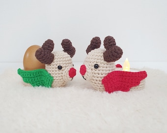 Christmas Egg Tray _ Rudolf