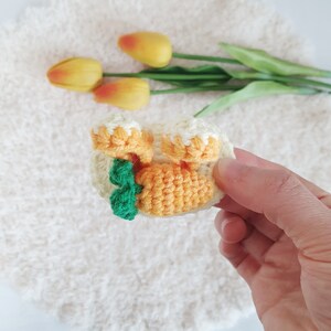 Crochet Bunny Hair pin Pattern Pictorial zdjęcie 3