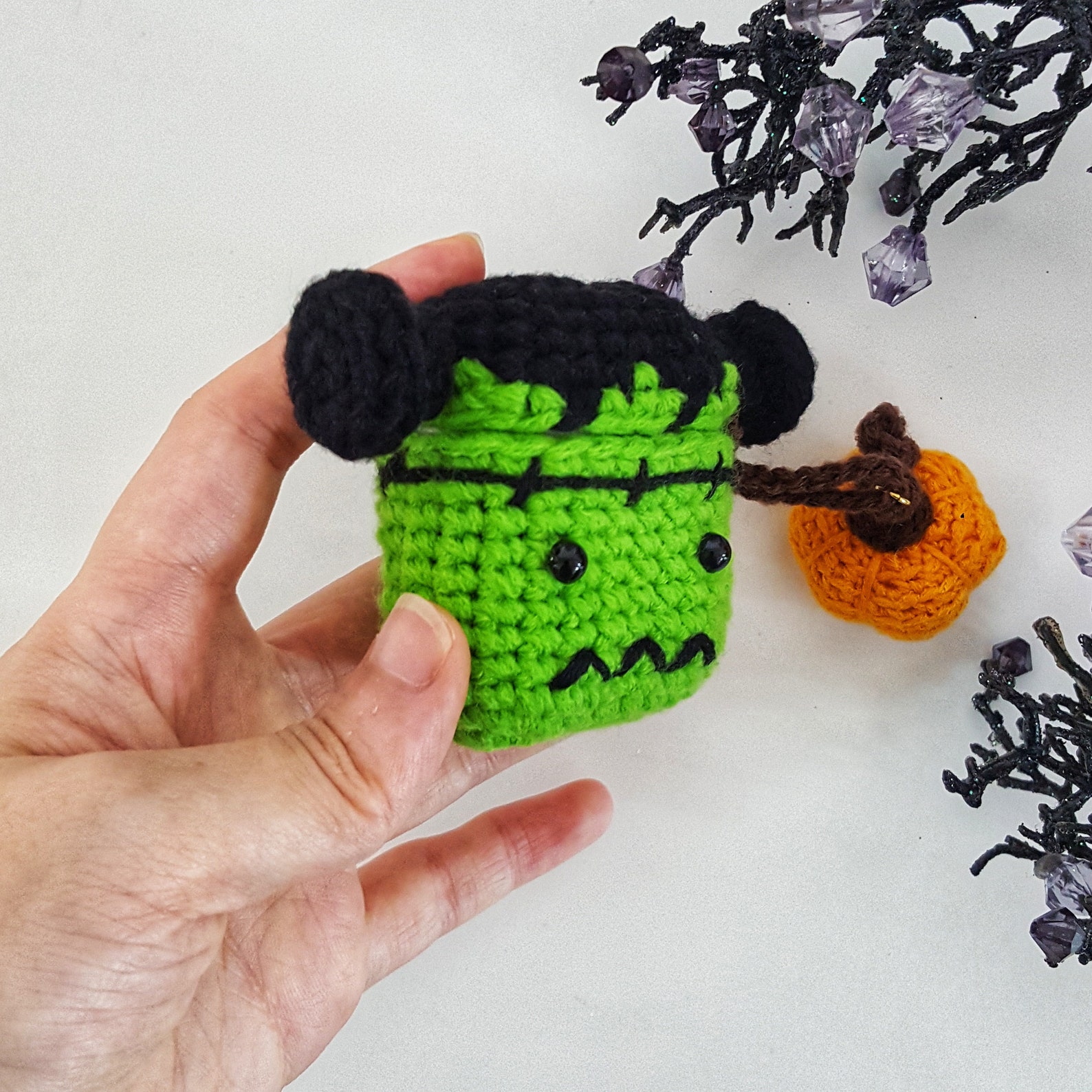 Airpod Airpod Pro Crochet Case Pattern Frankenstein - Etsy