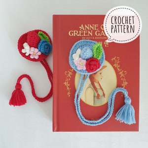 Bookmark Crochet Pattern-Flower Hat (Pattern + Pictorial)