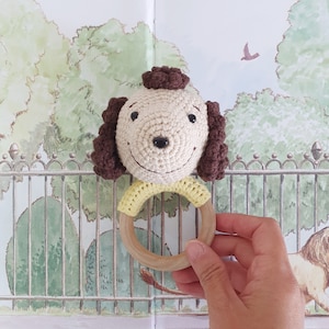 Baby Rattle_ Welpe gehäkelt