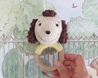 Crochet Baby Rattle_ Puppy