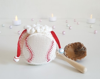 AirPods Pouch Case-Baseball(+key ring)