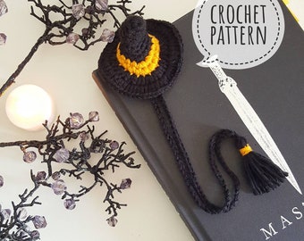 Bookmark Crochet Pattern - Witch Hat (Pattern + Pictorial)