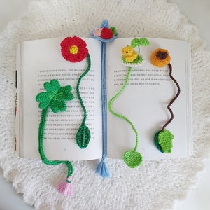 Patrón de marcapáginas de crochet (conjunto)