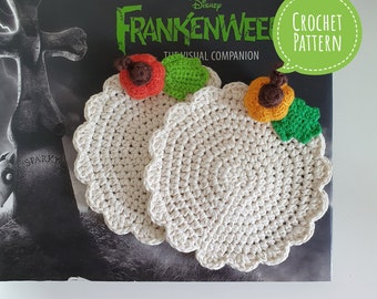 Crochet Coaster-Pumpkin(Pattern + Pictorial)