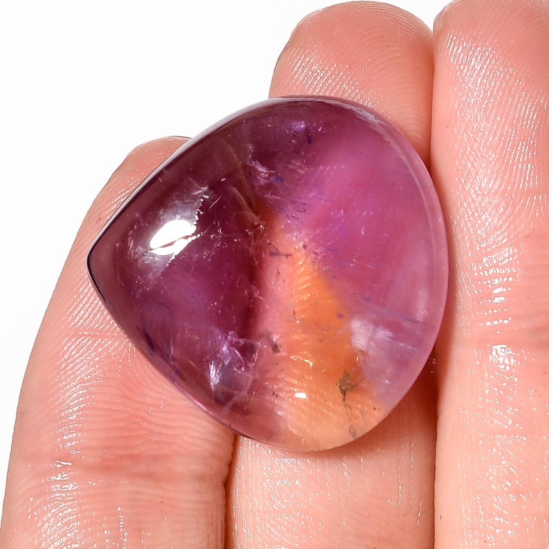 25X25X8 mm For Making Jewelry R-282 Stunning AAA Quality 100/% Natural Ametrine Heart Cabochon Loose Gemstone 37 Ct