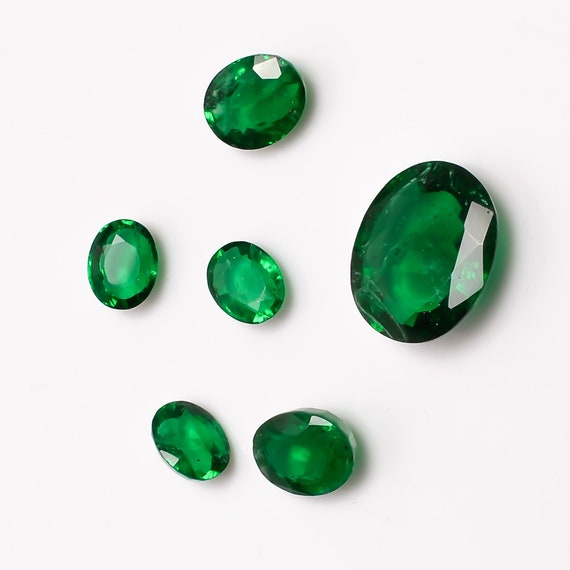 Émeraude Naturelle Certifiée, Taille Ovale, 9 X 7 Mm, Non Traitée, Facettée, Calibrée, Pierres Précieuses En Vrac - Canada