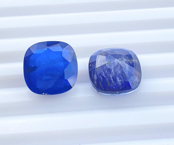 Buy Ct Natural Blue Sapphire Doublet: Cushion Cut Loose Gemstone