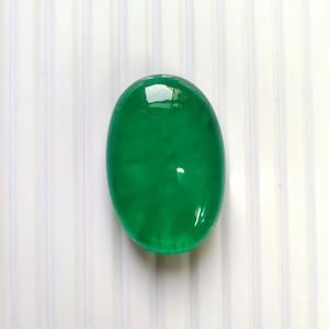 Lose Smaragd Cabochon Natürliche Smaragd Doublet Oval Form Cabochon Lose Edelstein Smaragd Ohrring Smaragd Anhänger 120 Ct 24x37x11 c-120