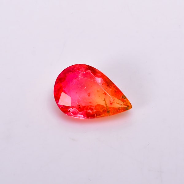 Exclusive Bio Color Tourmaline Crystal Doublet Pear Shape Cut Stone Loose Gemstone For Making Jewelry 11.5 Ct. 20X13X8 mm R-6194