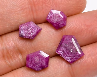12 Ct Natural Trapiche Ruby: Fancy Cut Loose Gemstone