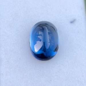 Blue Sapphire Cabochon oval Shape Sapphire Ring Loose Gemstone For Making Jewelry 13X18X8 mm ZZ-0268