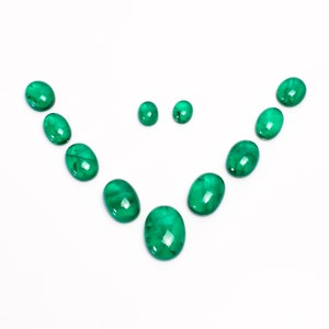 Emerald Cabochon Neckless Natuurlijke Emerald Doublet Ovale vorm Cabochon Losse edelsteen 90,5 Ct. 11 stuks veel voor het maken van sieraden 10X8 22X16 mm