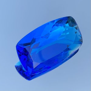 88 Ct. Sapphire Pendant Lab Created Blue Sapphire Ring Cushion Shape Cut Stone Loose Gemstone For Making Jewelry  44X26X13 mm  Z-58813