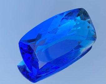88 Ct. Sapphire Pendant Lab Created Blue Sapphire Ring Cushion Shape Cut Stone Loose Gemstone For Making Jewelry  44X26X13 mm  Z-58813
