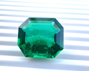AAA Emerald Cut Pendants Lab Created Emerald Radiant Shape Cut Stone Loose Gemstone 1 Pcs For Making Jewelry 70 Ct 30X27X12 mm ZZ-0388