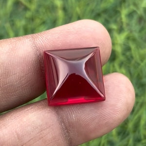 Ruby Cabochon Sugarloaf Shape Sapphire Ring Loose Gemstone For Making Jewelry 16X16X8 mm ZZ-0287