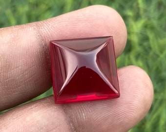Ruby Cabochon Sugarloaf Shape Sapphire Ring Loose Gemstone For Making Jewelry 18X18X8 mm ZZ-0282